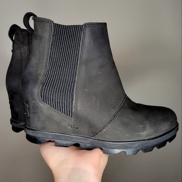 sorel joan of arctic ii waterproof wedge bootie